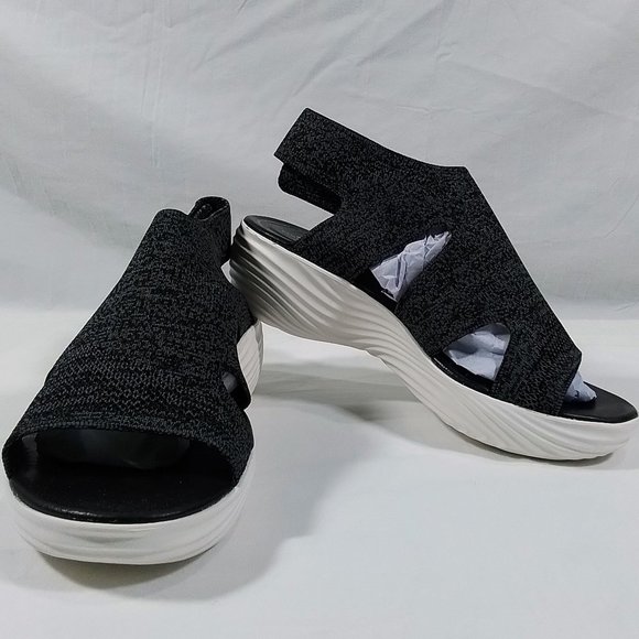 Cloudsteppers by Clarks Shoes - Cloud Steppers by Clark-Marin Sail Sandal-Size 7.5 Wide-Black-Women's-59924-NIB